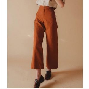 Lykke Wullf Wide Leg “Sandi” Pant in Canvas